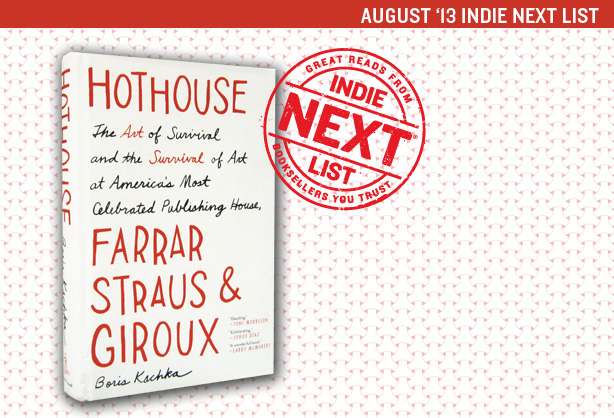 August 2013 Indie Next List Header Image